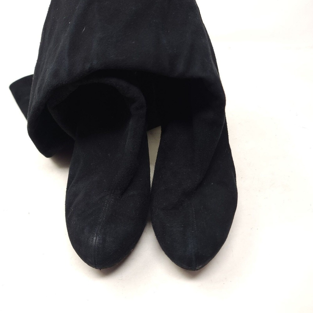 Giuseppe Zanotti Womens Boots OTK Black Suede Leather Thigh High Heel Shoe 40 10 - Picture 8 of 15